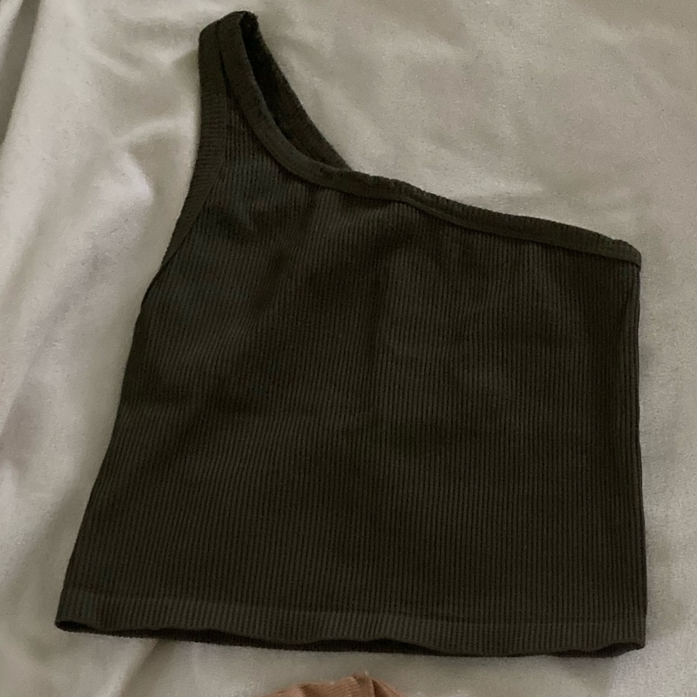 Green Crop top